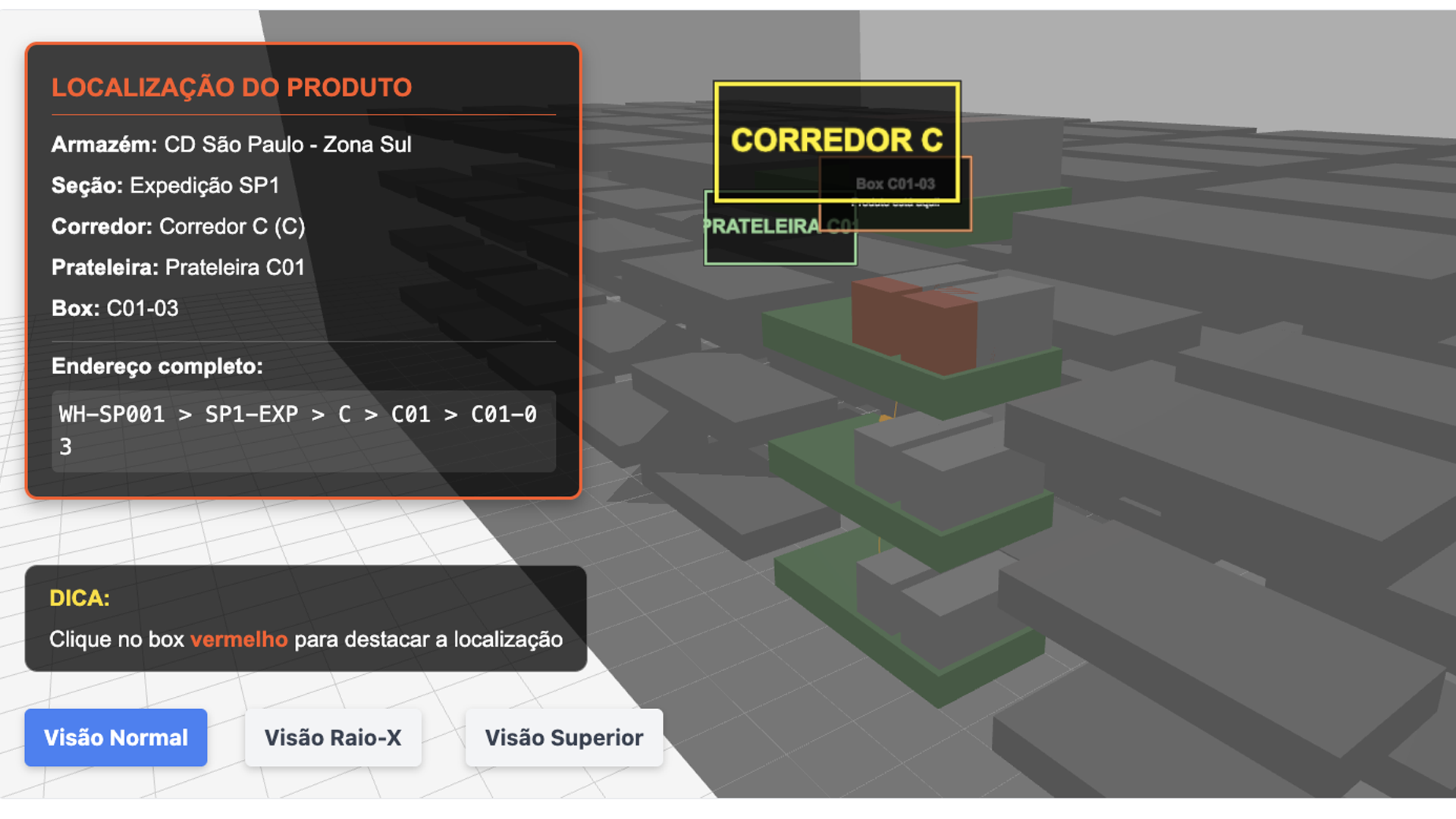 Visualização 3D